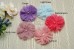 Crinkle Chiffon flower BALLERINA-PEARLS (M, 7cm), Pack of 2